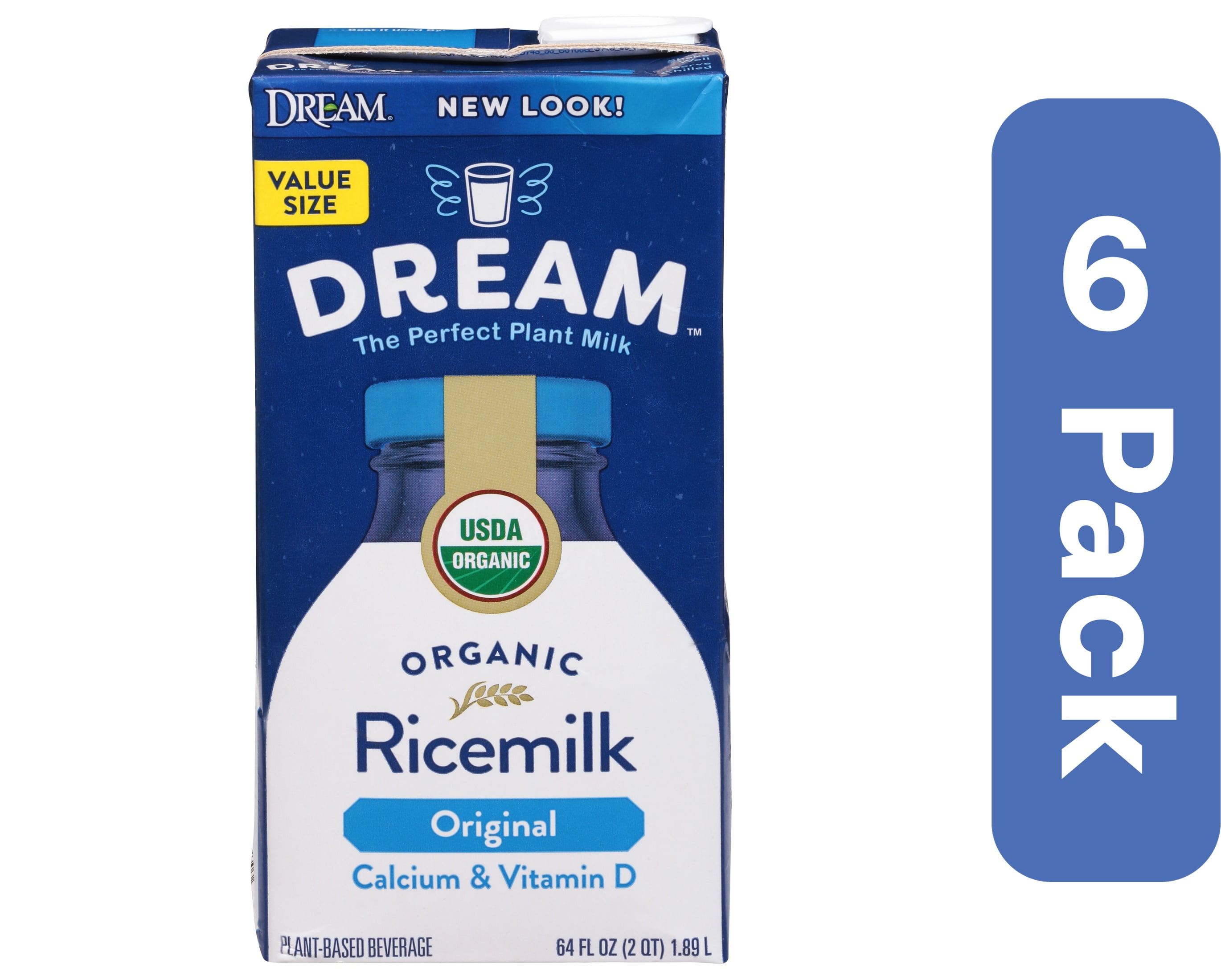 Rice Dream Original Enriched Rice Drink 64 oz (Pack Of 6)