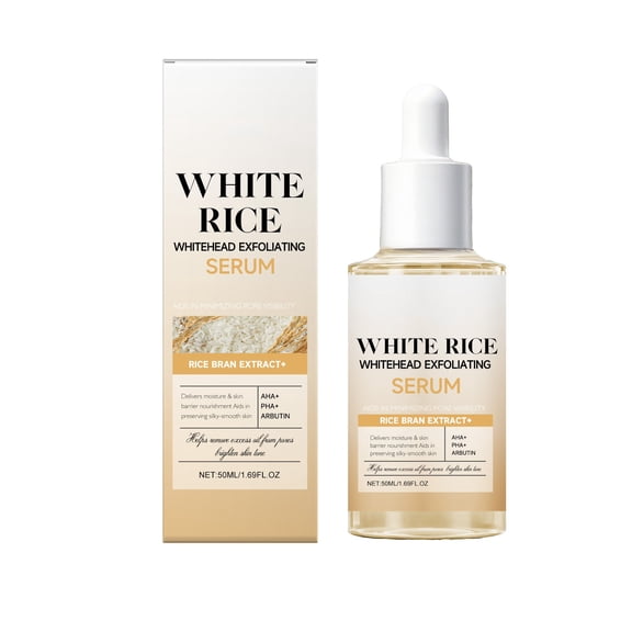 Rice Enzyme Exfoliating Solution, 50ml, For Gentle Exfoliation, Brightening, Oil Control, Hydration, and Pore Minimizing, Suitable for Sensitive Skin, 1-Pack