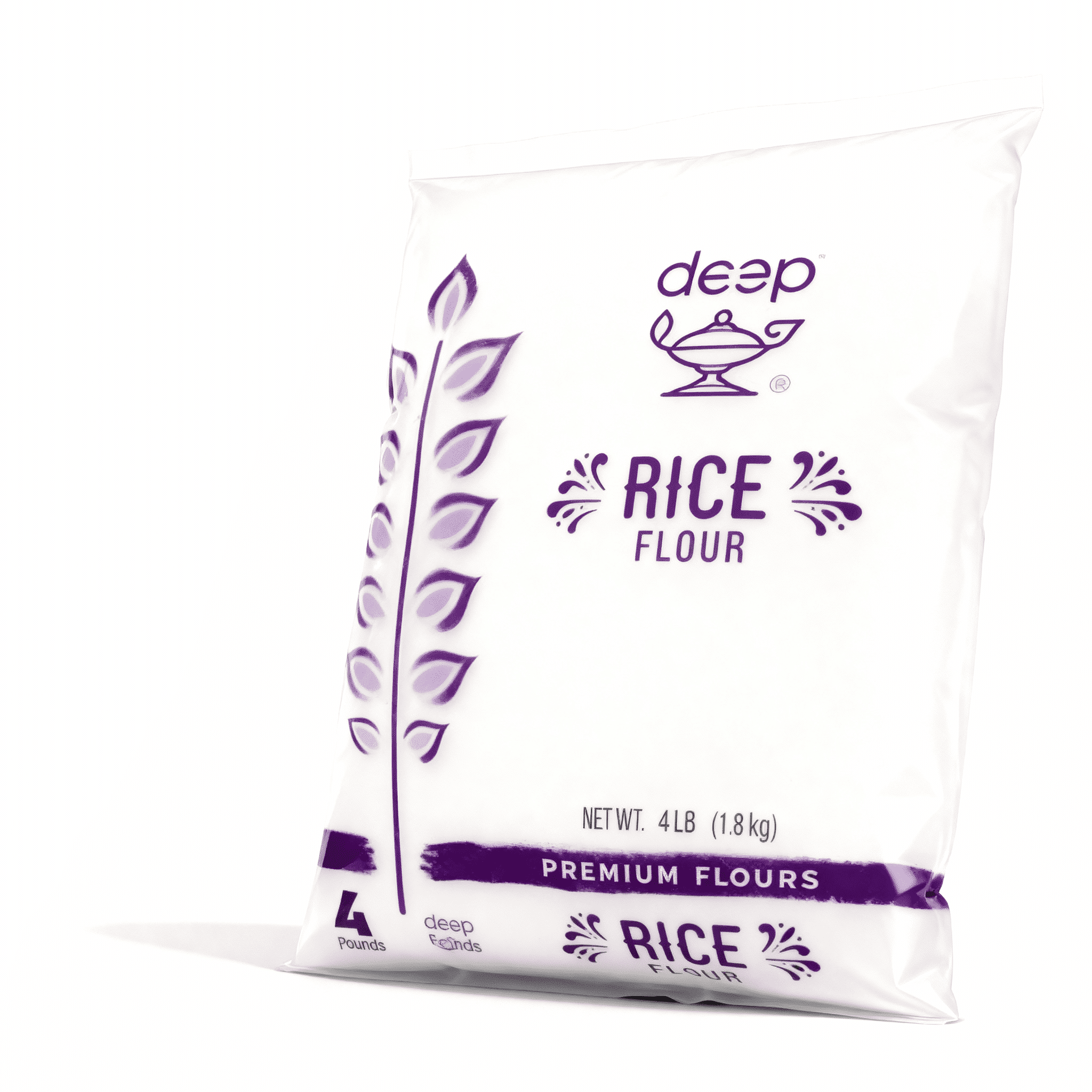 Deep Rice Roti Ingredients Deep Rice Flour 4 lb, Gluten Free, All Purpose, Baking and Cooking ...