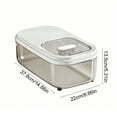 thumbnail image 1 of Rice Flour Storage Container Easy to Flip-up Lid, Short and Narrow Food Storage Flour Bin for Kitchen Drwer Organization, Pet Dog Cat Food Storage Container, 1 of 6