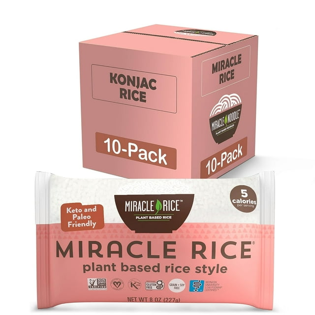 Rice Konjac Rice, Keto Rice, PlantBased, Gluten, Soy , Low Carb