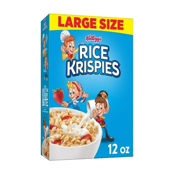 Rice Krispies Breakfast Cereal, 12 oz Box (Pack of 8)