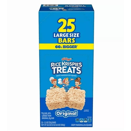 Kellogg's Rice Krispies Treats, Original, 25 ct, 1.3 oz