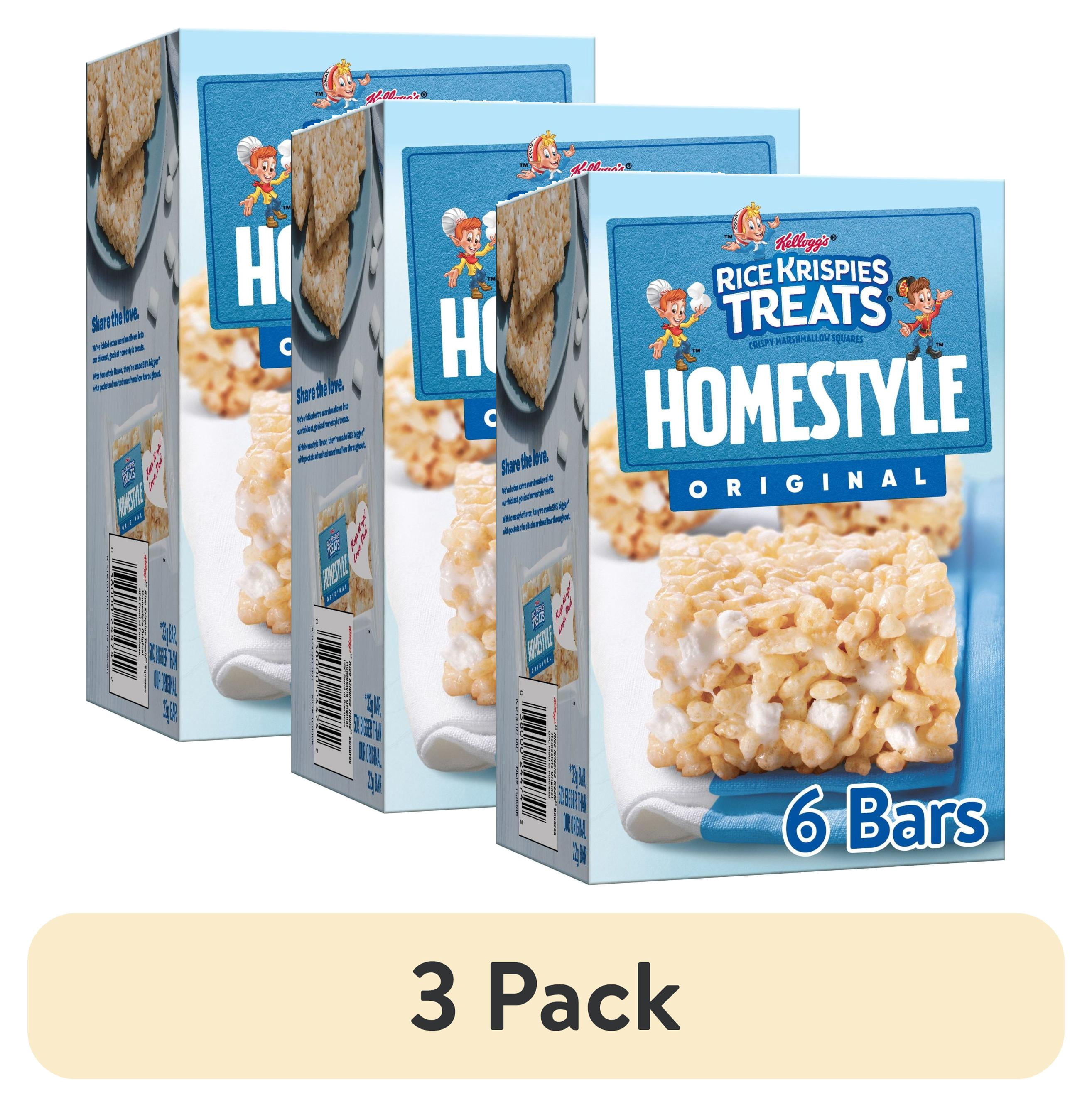 (3 pack) Rice Krispies Treats Homestyle Original Chewy Crispy ...