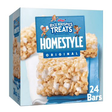 Rice Krispies Treats Homestyle Original Chewy Marshmallow Snack Bars, Kids Snacks, 27.9 oz, 24 Count