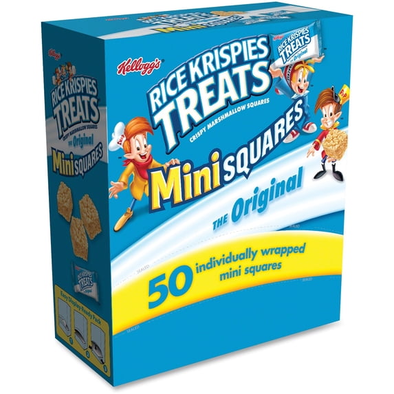 Rice Krispies Treats, Mini Squares, 0.39 Oz, 50/box | Bundle of 5 Boxes