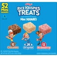 thumbnail image 1 of Rice Krispies Treats Mini TMA3&nbsp;Crispy Marshmallow Squares, Kids Snacks, Lunch Snacks, Variety Pack, 20.1oz Box (52 Bars), 1 of 7