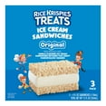 thumbnail image 1 of Rice Krispies Treats Original Ice Cream Sandwiches, 4 fl oz, 3 pack (Frozen), 1 of 5