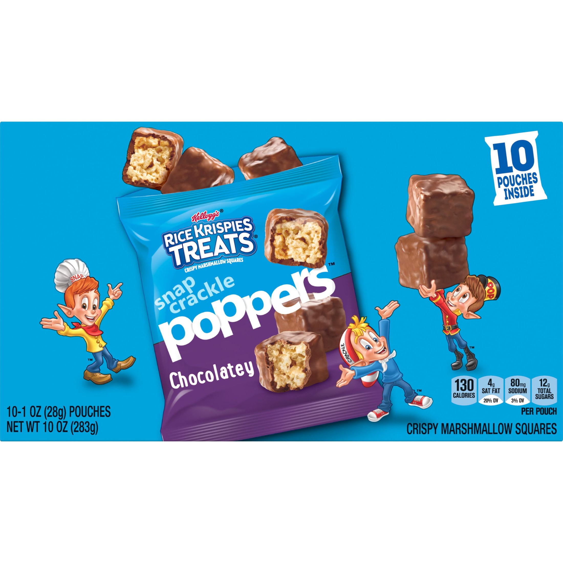 Rice Krispies Treats Poppers Chocolatey Chewy Marshmallow Breakfast Bites, 10 oz, 10 Count