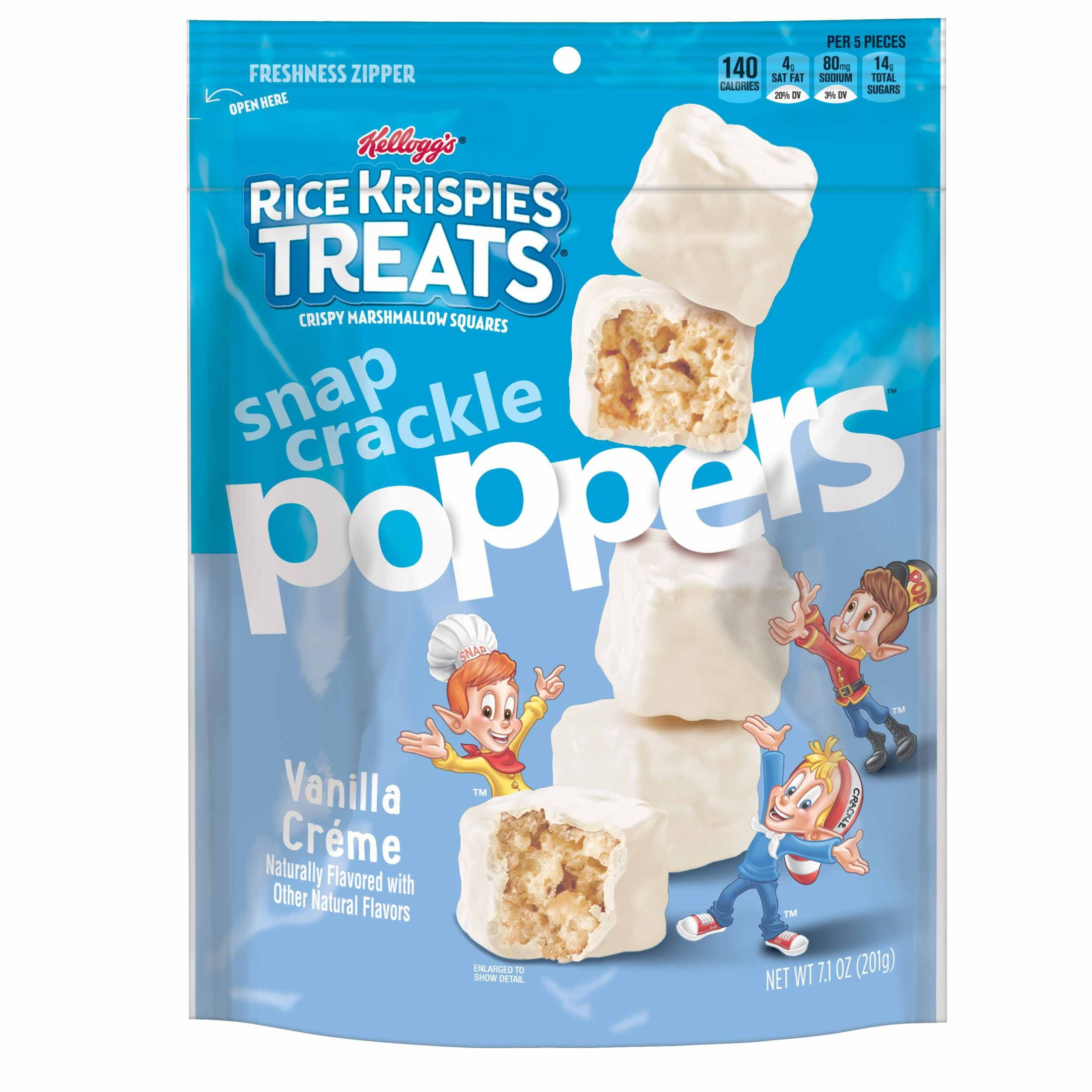 Rice Krispies Treats Poppers Vanilla Crème Chewy Crispy Marshmallow