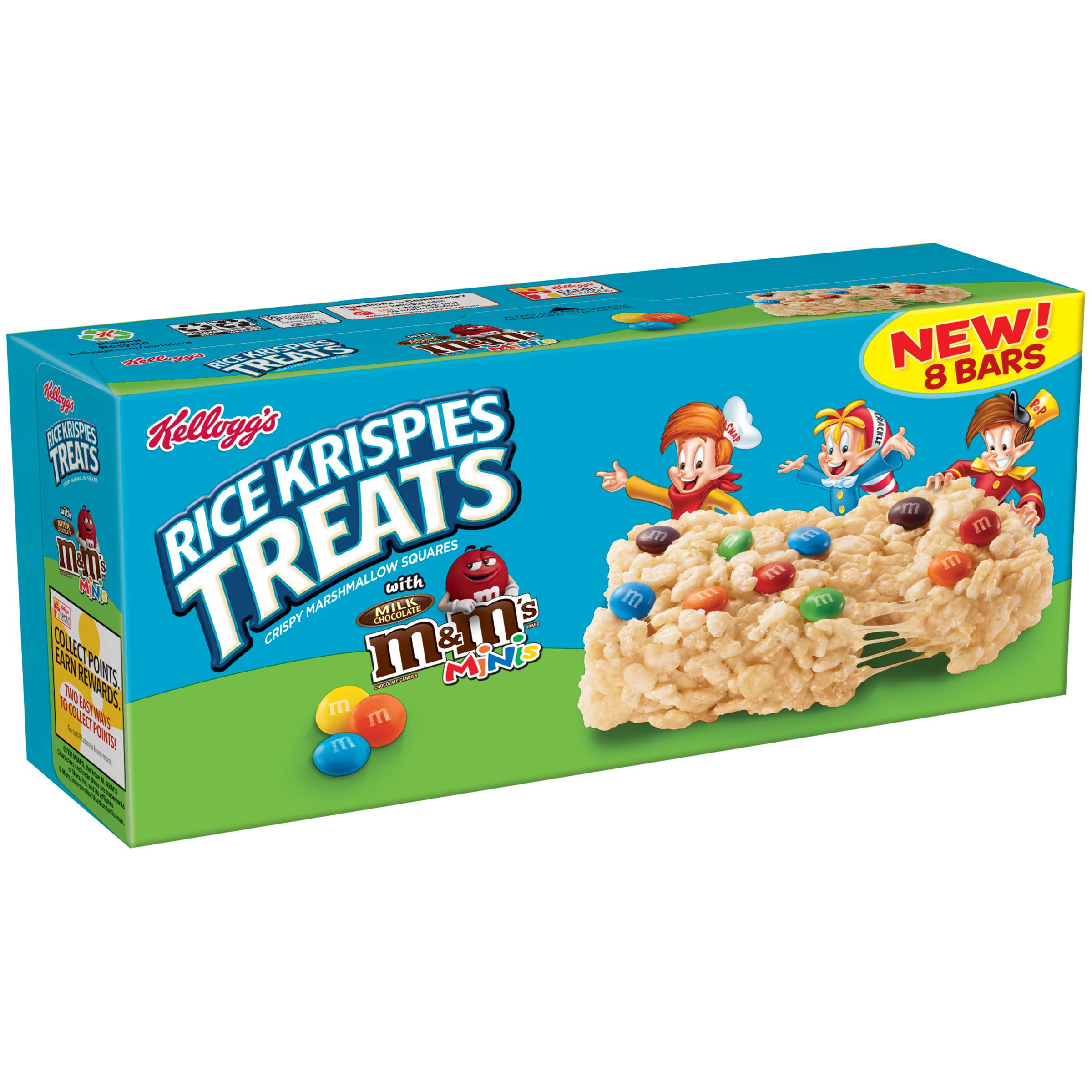 M&M Rice Krispie Treats - rice krispie treats with m&ms