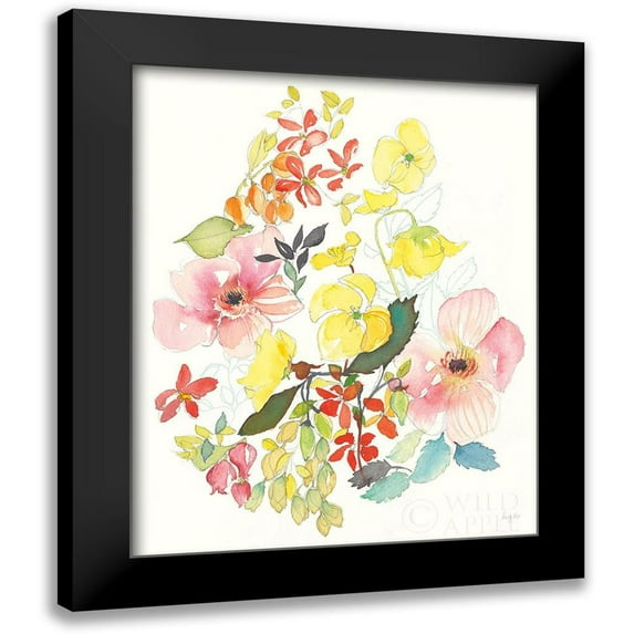 Rice, Kristy 15x18 Black Modern Framed Museum Art Print Titled - Citrus Summer VI