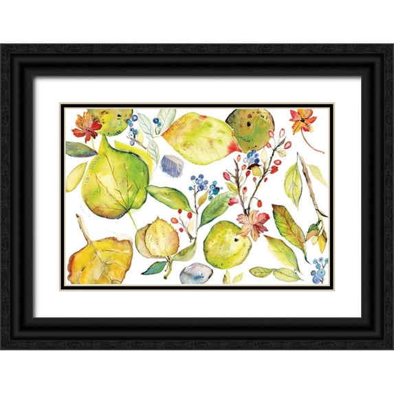 Rice, Kristy 18x13 Black Ornate Wood Framed with Double Matting Museum Art Print Titled - Harvest Rush III
