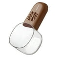 thumbnail image 1 of Rice Measuring Scooping Spoon, Food Grade Multi Function Grain Flour Digger, Measuring Kitchen Utensil, Cereal Storage Accessory, 200ML, Graduated Lines, Detachable Handle, 1Pc(Brown,6.1x2.9"), 1 of 6