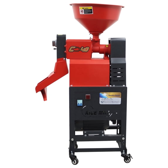 Rice Milling Machine 220V Rice Sheller Rice Milling Hulling Machine Grain Peeling Machine