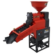Rice Milling Machine Rice Millet Grain Milling Hulling Machine Cereals Peeling Sheller with Vibrating Screen 220V