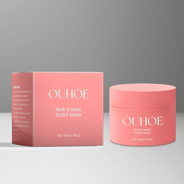 Rice Moisturizing Facial Mask for Overnight HydrationLock-in Moisture, Elastic and Nourishing Formula, 50g Sleeping Mask for Supple, Smooth Skin, Perfect for Nighttime Skincare | Plastic, White