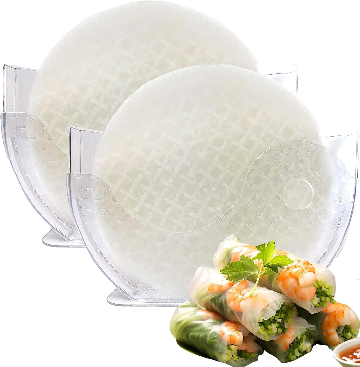 Rice Paper Water Bowl Dipper Spring Roll Water Bowl & Rice Paper