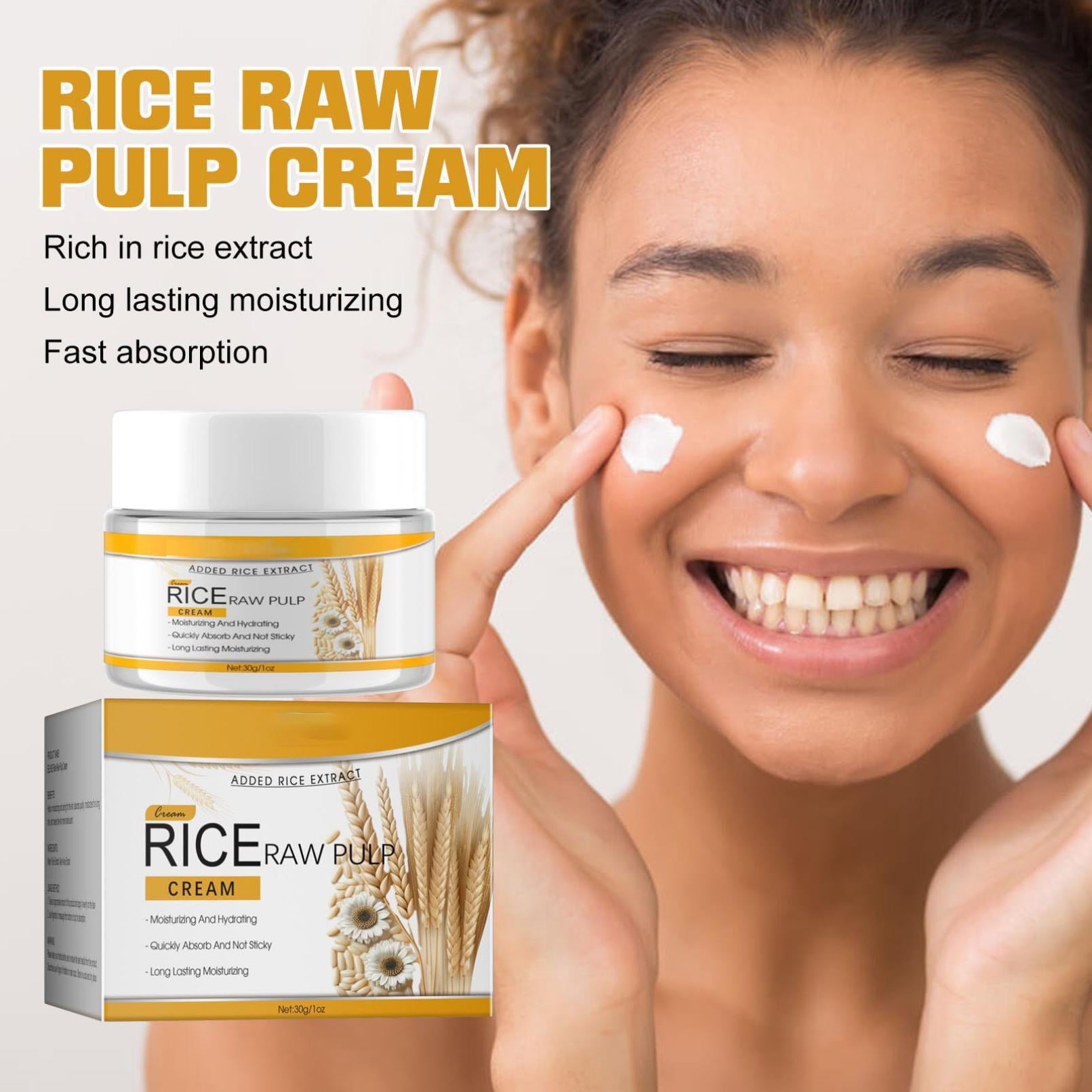 Rice Raw Pulp Face Cream, Rice Cream for Face, Rice Cream