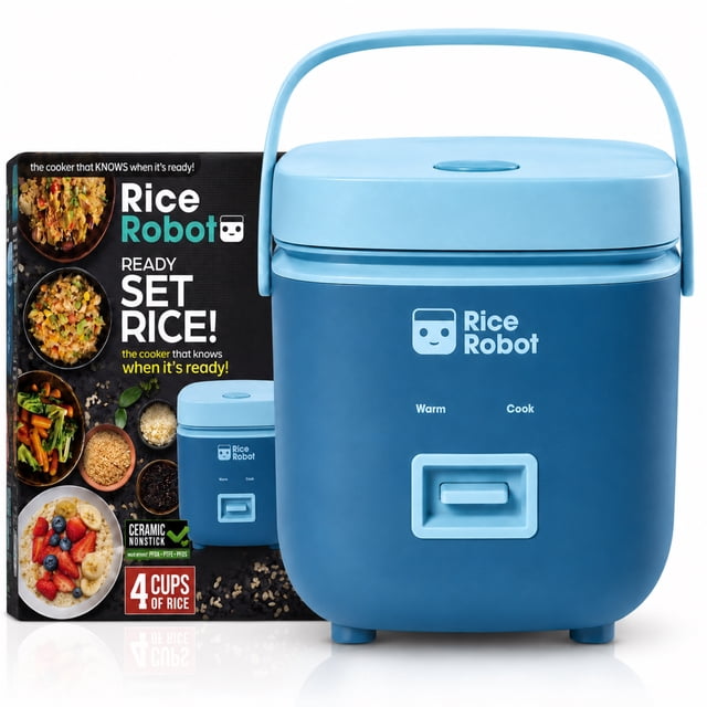 Rice Robot Personal Rice Cooker, Nonstick. 1 Quart Capacity (4 Cups ...