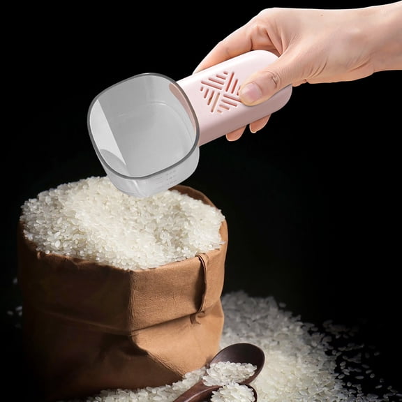Rice Scoop Measuring Spoon, Food Grade Plastic, Hygienic Kitchen Utensil, Insect-proof Grain Dispenser, Easy-clean Design for Flour and Cereals, Topliu