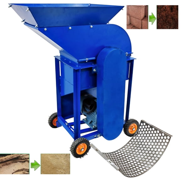 Rice Seedling Raising Soil Powder Crusher Machine Large Pneumatic Tire Farm Commercial 220V