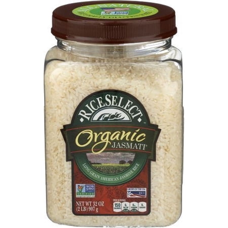 Rice Select Organic Jasmati Rice, 32 Ounce Jar -- 4 per Case.