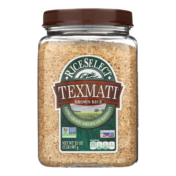 Rice Select Texmati Rice - Organic Brown - Case of 4 - 32 oz.