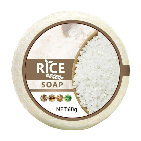 Rice Shampoo Bar,Rice Water Shampoo Bar for Deep Cleaning, Hydrating & Moisturizing Dry Hair, Natural Solid Soap Shampoo Bar for Hair with Rice Water(60g/2.12oz)