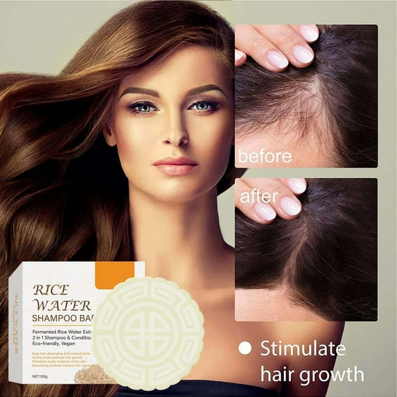 Rice Shampoo Soap Hair Care Soap Moisturizing And Hair Nourishing Soap,Easy to Carry New Beauty Personal Care