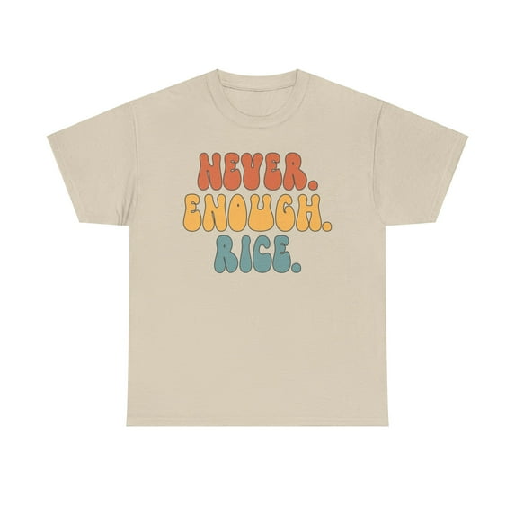 Rice Shirt Gifts Tshirt Crew Neck Short Sleeve