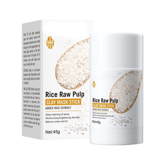 Rice Slurry Mud Mask Stick For Cleansing And Pore Care 45G
