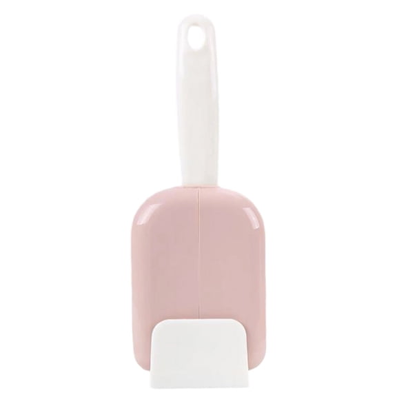 Rice Spoon Holder with Cover, Stand Up Rice Organizer Kitchen Tool, Auto Opening Design, Easy to Clean Material, PP, Pink, One Size, Space Saving, Countertop Storage, Utensil Holder