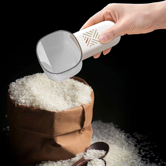 Rice Spoon, Kitchen Measuring Tool, Multi-Functional Design for Scooping and Portioning, Ideal for Cereal, Flour, and Dry Goods Storage, Home Cooks and Meal Preppers
