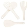 thumbnail image 1 of Rice Spoon Reusable Paddle Kitchen Supplies Plastic Scoop Scoops Sushi Ceramics 4 Pcs White, 1 of 6