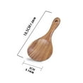 thumbnail image 1 of Rice Spoon X1 Clearance! Wooden Rice Spoon Rice for Rice Potato Desserts Teak Wood Rice Serving Spoon Rice Cooker Spatula 7*3.2Inch, 1 of 7