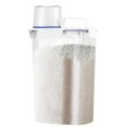 thumbnail image 1 of Rice Storage Bin Cereal Containers Dispenser with BPA Free Plastic + Airtight Design + Pour Spout - 3L Capacities of Rice Perfect for Rice Cooker, 1 of 7