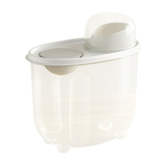 Rice Storage Bin, Cereal Storage Container Food Airtight Container with Pouring Spout abd Measuring Cup for Oatmeal, Grain, Pasta, Flour, Dog Cat Food Canister