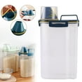 thumbnail image 1 of Rice Storage Cereal Containers Dispenser With Plastic + Airtight Design + Pour Spout 3L Capacities Of Rice Perfect For Rice Cooker, 1 of 9