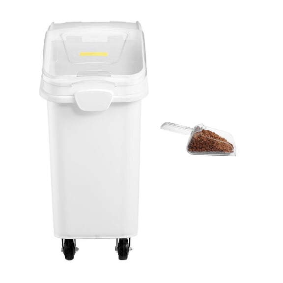 Rice Storage Container 21 Gallon, Dog Food Container with Wheels, Large Airtight Food Storage Bin for Kitchen, Pet Food, Cereal, Flour - 80L Capacity