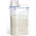 Rice Storage Container 5 Lbs Flour Container Cereal Dispenser with