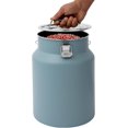 thumbnail image 1 of Rice Storage Container, Stainless Steel Airtight Canister 3.2Gal Canisters Container with Lids Locking Clamp, 12L Bucket Food Storage Containers Airtight for Rice Flour Grain Coffee Bean (Blue), 1 of 9