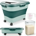 Rice Storage Containers, Collapsible 20 to 30Lbs Food Storage Bin
