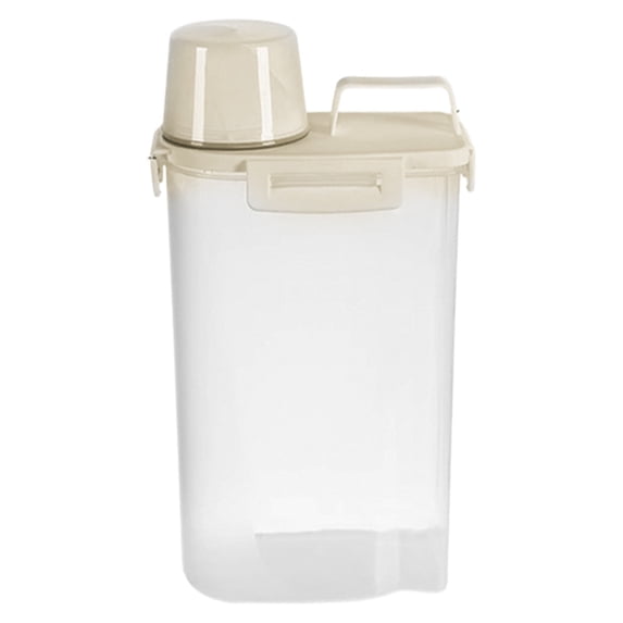 Rice Storage Containers,Rice dispenser with Pouring Spout Large Bin for Flour,Pasta,Grain and Baking,Pet Dog Cat Bird Food Container,BPA Free Clear Plastic Kitchen and Pantry Organizater