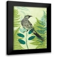 thumbnail image 1 of Rice, Trudy 11x14 Black Modern Framed Museum Art Print Titled - Wattlebird Hiding in the Fernery, 1 of 5