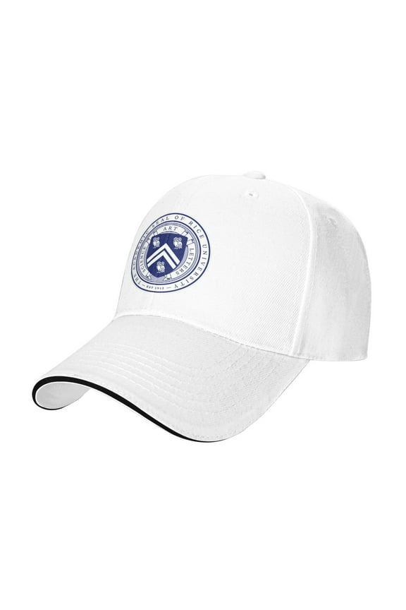 Rice University Casual Sandwich Baseball Cap Adjustable For Men For Women