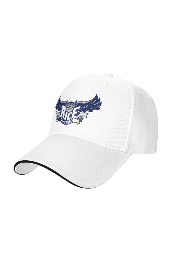 Rice University Casual Sandwich Baseball Cap Adjustable For Men For Women