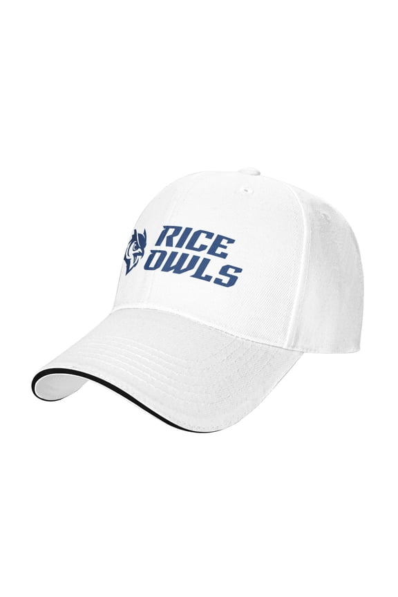 Rice University Casual Sandwich Baseball Cap Adjustable For Men For Women