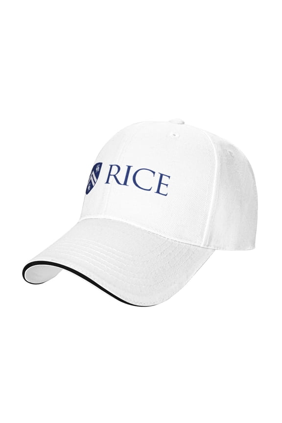 Rice University Casual Sandwich Baseball Cap Adjustable For Men For Women