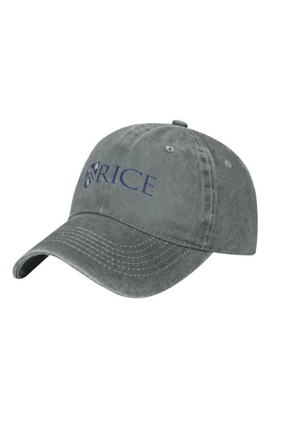 Rice-University Hat Adjustable Baseball Cap Cotton Cowboy Hat, Fashionable For Man Woman